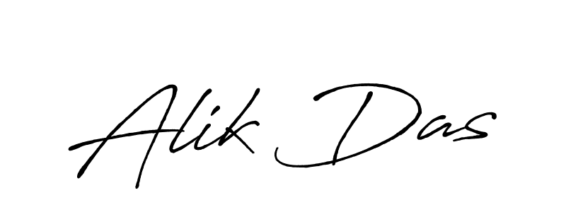 Design your own signature with our free online signature maker. With this signature software, you can create a handwritten (Antro_Vectra_Bolder) signature for name Alik Das. Alik Das signature style 7 images and pictures png
