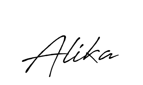 Make a beautiful signature design for name Alika. With this signature (Antro_Vectra_Bolder) style, you can create a handwritten signature for free. Alika signature style 7 images and pictures png