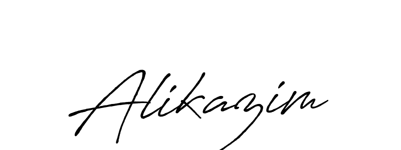 Also we have Alikazim name is the best signature style. Create professional handwritten signature collection using Antro_Vectra_Bolder autograph style. Alikazim signature style 7 images and pictures png