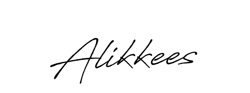 Make a beautiful signature design for name Alikkees. With this signature (Antro_Vectra_Bolder) style, you can create a handwritten signature for free. Alikkees signature style 7 images and pictures png