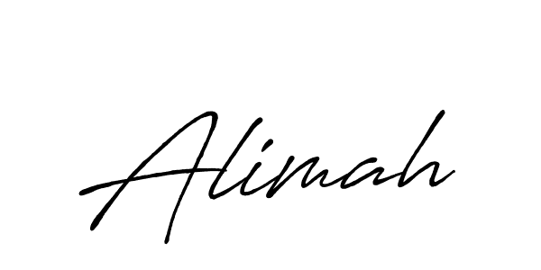 Make a beautiful signature design for name Alimah. Use this online signature maker to create a handwritten signature for free. Alimah signature style 7 images and pictures png