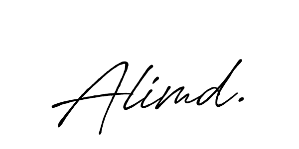 Design your own signature with our free online signature maker. With this signature software, you can create a handwritten (Antro_Vectra_Bolder) signature for name Alimd.. Alimd. signature style 7 images and pictures png