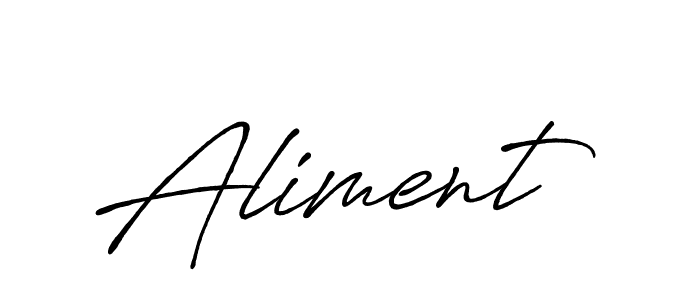 Create a beautiful signature design for name Aliment. With this signature (Antro_Vectra_Bolder) fonts, you can make a handwritten signature for free. Aliment signature style 7 images and pictures png