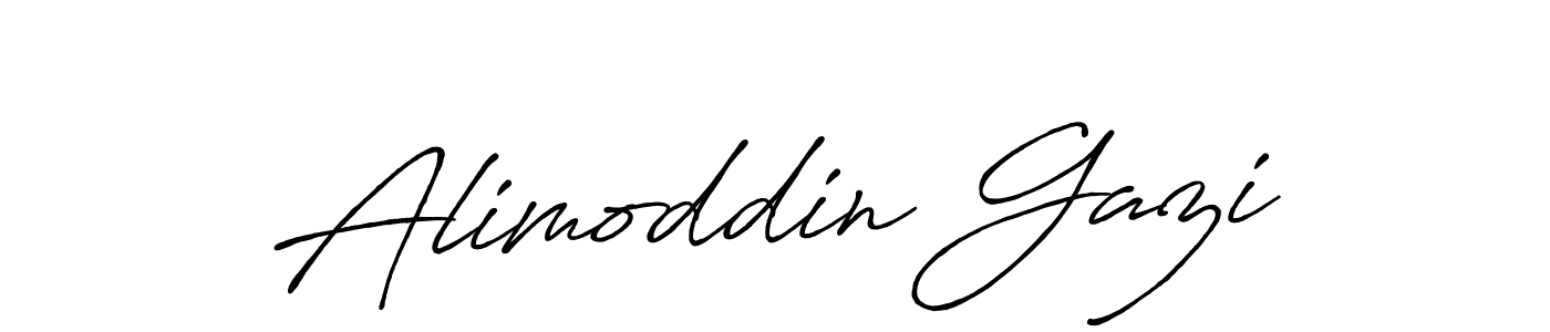 Design your own signature with our free online signature maker. With this signature software, you can create a handwritten (Antro_Vectra_Bolder) signature for name Alimoddin Gazi. Alimoddin Gazi signature style 7 images and pictures png