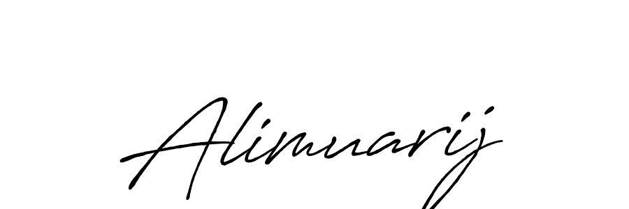 Design your own signature with our free online signature maker. With this signature software, you can create a handwritten (Antro_Vectra_Bolder) signature for name Alimuarij. Alimuarij signature style 7 images and pictures png