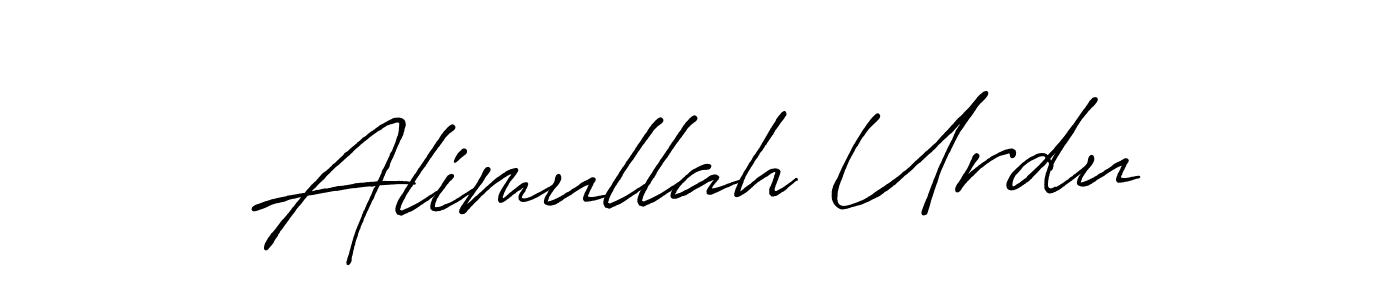 if you are searching for the best signature style for your name Alimullah Urdu. so please give up your signature search. here we have designed multiple signature styles  using Antro_Vectra_Bolder. Alimullah Urdu signature style 7 images and pictures png