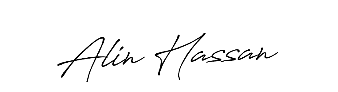 How to make Alin Hassan signature? Antro_Vectra_Bolder is a professional autograph style. Create handwritten signature for Alin Hassan name. Alin Hassan signature style 7 images and pictures png