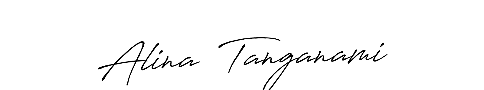 It looks lik you need a new signature style for name Alina  Tanganami. Design unique handwritten (Antro_Vectra_Bolder) signature with our free signature maker in just a few clicks. Alina  Tanganami signature style 7 images and pictures png
