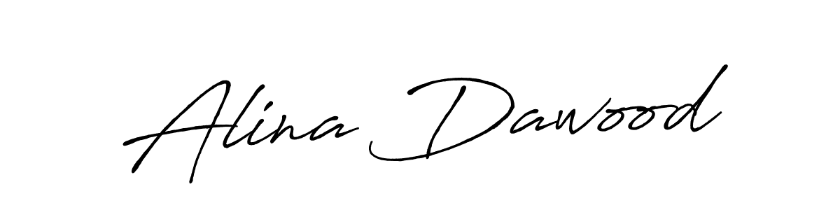 Use a signature maker to create a handwritten signature online. With this signature software, you can design (Antro_Vectra_Bolder) your own signature for name Alina Dawood. Alina Dawood signature style 7 images and pictures png