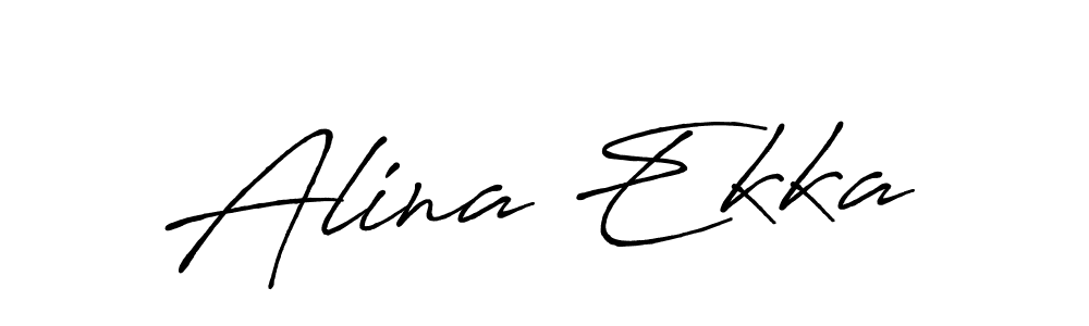 Design your own signature with our free online signature maker. With this signature software, you can create a handwritten (Antro_Vectra_Bolder) signature for name Alina Ekka. Alina Ekka signature style 7 images and pictures png