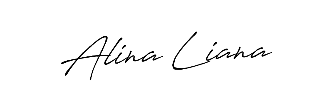 Make a short Alina Liana signature style. Manage your documents anywhere anytime using Antro_Vectra_Bolder. Create and add eSignatures, submit forms, share and send files easily. Alina Liana signature style 7 images and pictures png