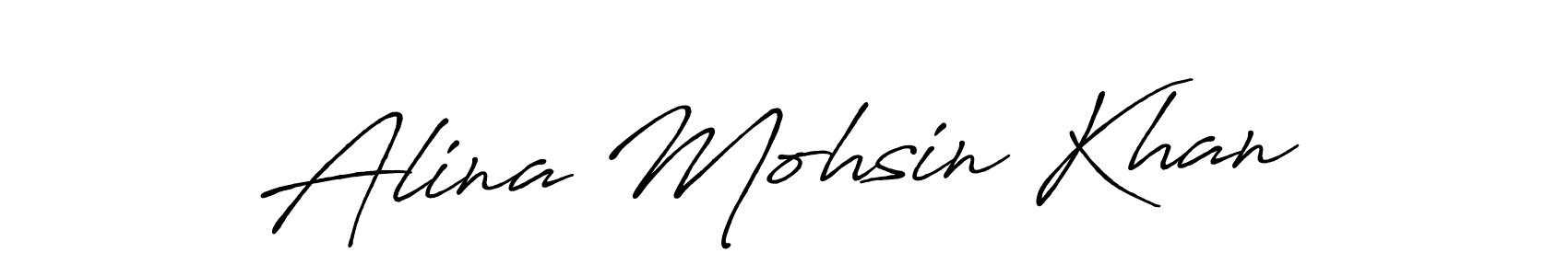 How to make Alina Mohsin Khan signature? Antro_Vectra_Bolder is a professional autograph style. Create handwritten signature for Alina Mohsin Khan name. Alina Mohsin Khan signature style 7 images and pictures png