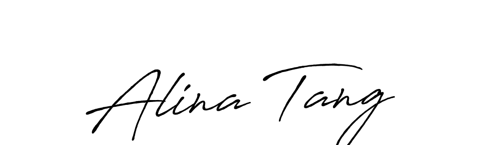 Similarly Antro_Vectra_Bolder is the best handwritten signature design. Signature creator online .You can use it as an online autograph creator for name Alina Tang. Alina Tang signature style 7 images and pictures png