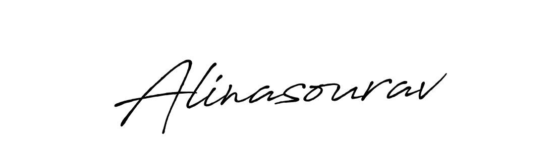 Use a signature maker to create a handwritten signature online. With this signature software, you can design (Antro_Vectra_Bolder) your own signature for name Alinasourav. Alinasourav signature style 7 images and pictures png