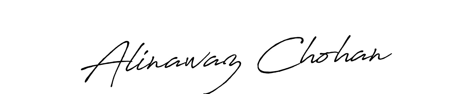 Make a beautiful signature design for name Alinawaz Chohan. With this signature (Antro_Vectra_Bolder) style, you can create a handwritten signature for free. Alinawaz Chohan signature style 7 images and pictures png