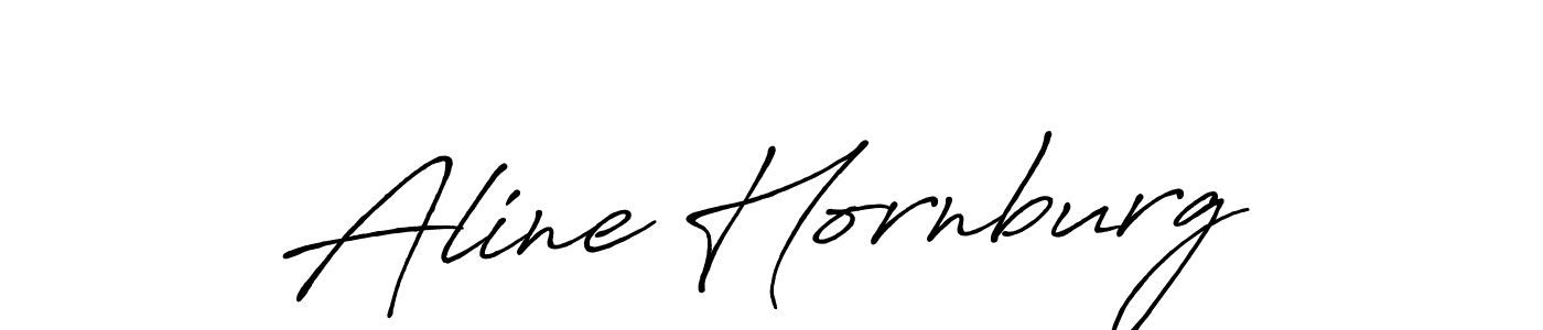 Aline Hornburg stylish signature style. Best Handwritten Sign (Antro_Vectra_Bolder) for my name. Handwritten Signature Collection Ideas for my name Aline Hornburg. Aline Hornburg signature style 7 images and pictures png