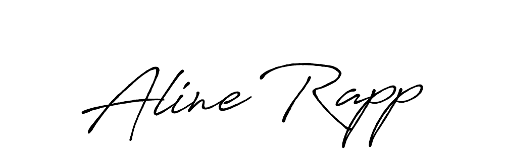 You should practise on your own different ways (Antro_Vectra_Bolder) to write your name (Aline Rapp) in signature. don't let someone else do it for you. Aline Rapp signature style 7 images and pictures png