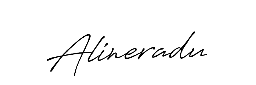 How to make Alineradu name signature. Use Antro_Vectra_Bolder style for creating short signs online. This is the latest handwritten sign. Alineradu signature style 7 images and pictures png