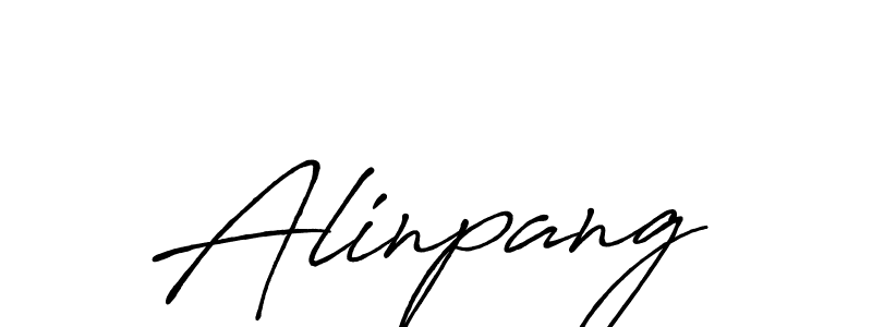 Design your own signature with our free online signature maker. With this signature software, you can create a handwritten (Antro_Vectra_Bolder) signature for name Alinpang. Alinpang signature style 7 images and pictures png