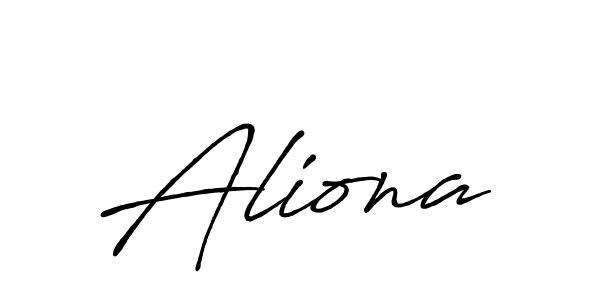 Create a beautiful signature design for name Aliona. With this signature (Antro_Vectra_Bolder) fonts, you can make a handwritten signature for free. Aliona signature style 7 images and pictures png