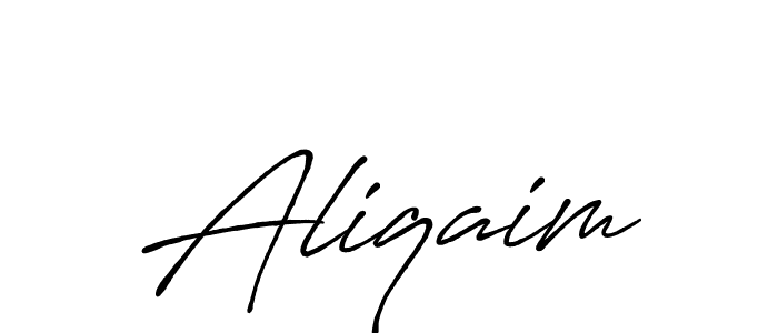 How to make Aliqaim signature? Antro_Vectra_Bolder is a professional autograph style. Create handwritten signature for Aliqaim name. Aliqaim signature style 7 images and pictures png