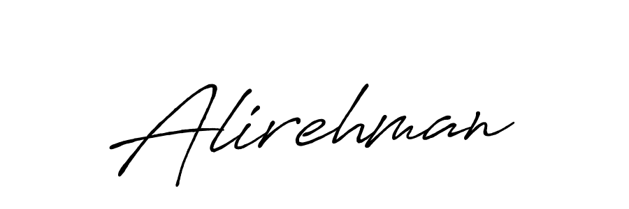 Once you've used our free online signature maker to create your best signature Antro_Vectra_Bolder style, it's time to enjoy all of the benefits that Alirehman name signing documents. Alirehman signature style 7 images and pictures png