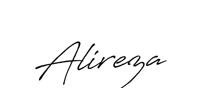 Also You can easily find your signature by using the search form. We will create Alireza name handwritten signature images for you free of cost using Antro_Vectra_Bolder sign style. Alireza signature style 7 images and pictures png