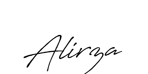 if you are searching for the best signature style for your name Alirza. so please give up your signature search. here we have designed multiple signature styles  using Antro_Vectra_Bolder. Alirza signature style 7 images and pictures png