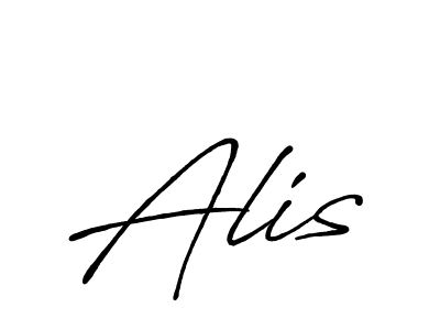 Design your own signature with our free online signature maker. With this signature software, you can create a handwritten (Antro_Vectra_Bolder) signature for name Alis. Alis signature style 7 images and pictures png