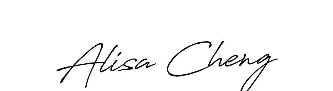 Use a signature maker to create a handwritten signature online. With this signature software, you can design (Antro_Vectra_Bolder) your own signature for name Alisa Cheng. Alisa Cheng signature style 7 images and pictures png