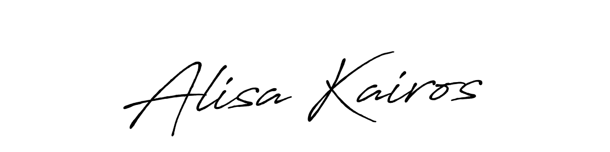 Once you've used our free online signature maker to create your best signature Antro_Vectra_Bolder style, it's time to enjoy all of the benefits that Alisa Kairos name signing documents. Alisa Kairos signature style 7 images and pictures png