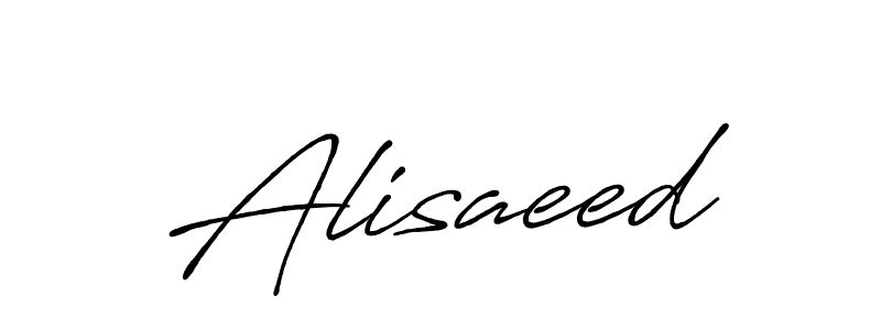 How to make Alisaeed signature? Antro_Vectra_Bolder is a professional autograph style. Create handwritten signature for Alisaeed name. Alisaeed signature style 7 images and pictures png