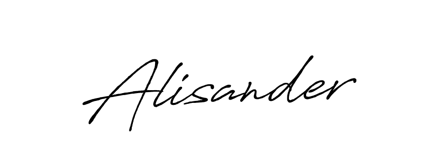 Use a signature maker to create a handwritten signature online. With this signature software, you can design (Antro_Vectra_Bolder) your own signature for name Alisander. Alisander signature style 7 images and pictures png