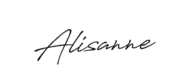 Design your own signature with our free online signature maker. With this signature software, you can create a handwritten (Antro_Vectra_Bolder) signature for name Alisanne. Alisanne signature style 7 images and pictures png