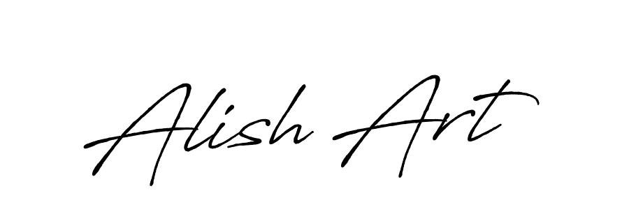 Design your own signature with our free online signature maker. With this signature software, you can create a handwritten (Antro_Vectra_Bolder) signature for name Alish Art. Alish Art signature style 7 images and pictures png