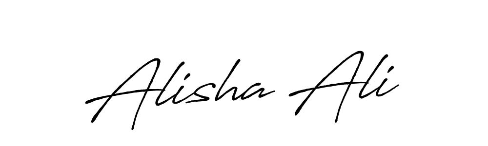 Antro_Vectra_Bolder is a professional signature style that is perfect for those who want to add a touch of class to their signature. It is also a great choice for those who want to make their signature more unique. Get Alisha Ali name to fancy signature for free. Alisha Ali signature style 7 images and pictures png