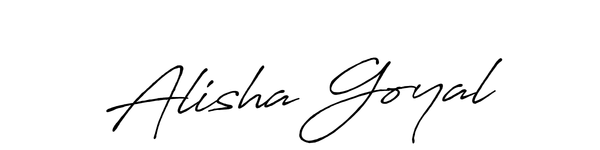 if you are searching for the best signature style for your name Alisha Goyal. so please give up your signature search. here we have designed multiple signature styles  using Antro_Vectra_Bolder. Alisha Goyal signature style 7 images and pictures png