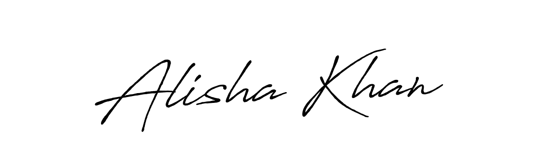 It looks lik you need a new signature style for name Alisha Khan. Design unique handwritten (Antro_Vectra_Bolder) signature with our free signature maker in just a few clicks. Alisha Khan signature style 7 images and pictures png