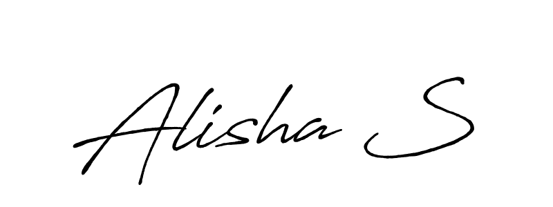 Best and Professional Signature Style for Alisha S. Antro_Vectra_Bolder Best Signature Style Collection. Alisha S signature style 7 images and pictures png