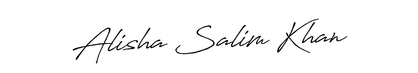 if you are searching for the best signature style for your name Alisha Salim Khan. so please give up your signature search. here we have designed multiple signature styles  using Antro_Vectra_Bolder. Alisha Salim Khan signature style 7 images and pictures png
