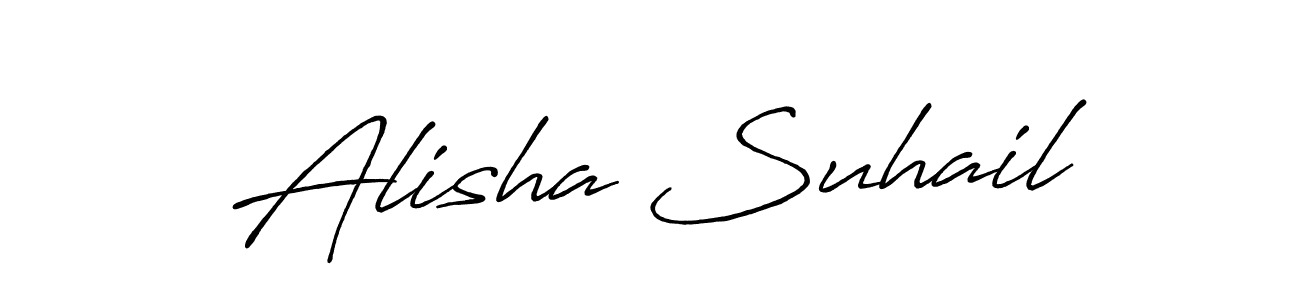 How to Draw Alisha Suhail signature style? Antro_Vectra_Bolder is a latest design signature styles for name Alisha Suhail. Alisha Suhail signature style 7 images and pictures png