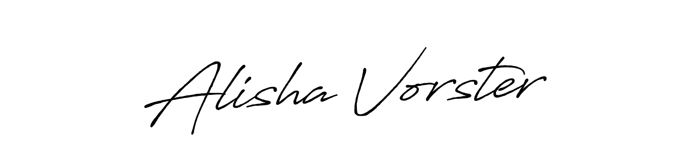 Design your own signature with our free online signature maker. With this signature software, you can create a handwritten (Antro_Vectra_Bolder) signature for name Alisha Vorster. Alisha Vorster signature style 7 images and pictures png