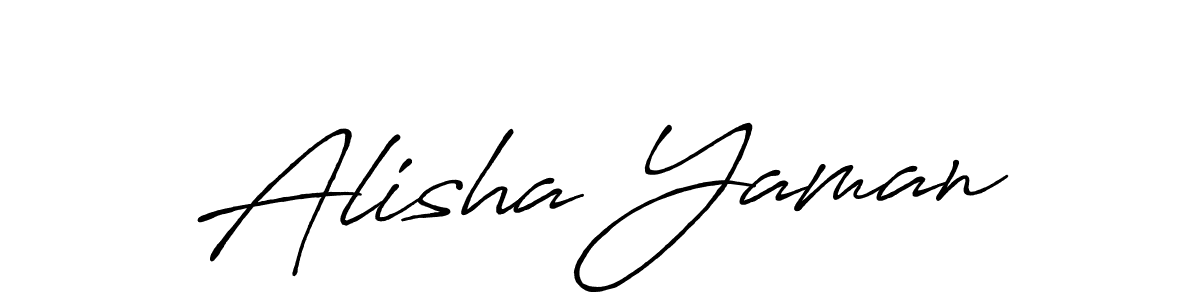How to make Alisha Yaman signature? Antro_Vectra_Bolder is a professional autograph style. Create handwritten signature for Alisha Yaman name. Alisha Yaman signature style 7 images and pictures png