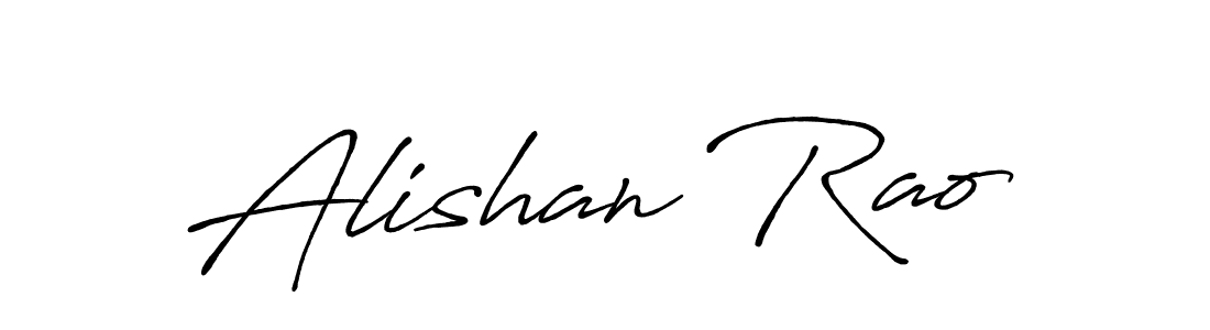 How to make Alishan Rao name signature. Use Antro_Vectra_Bolder style for creating short signs online. This is the latest handwritten sign. Alishan Rao signature style 7 images and pictures png