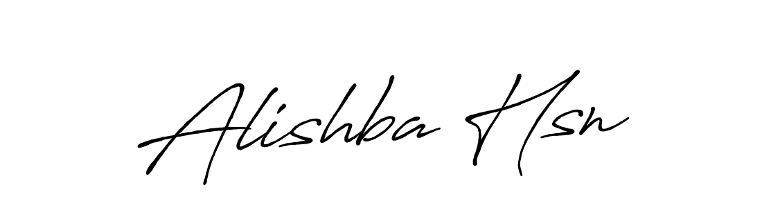 How to make Alishba Hsn signature? Antro_Vectra_Bolder is a professional autograph style. Create handwritten signature for Alishba Hsn name. Alishba Hsn signature style 7 images and pictures png