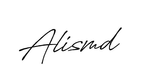 The best way (Antro_Vectra_Bolder) to make a short signature is to pick only two or three words in your name. The name Alismd include a total of six letters. For converting this name. Alismd signature style 7 images and pictures png