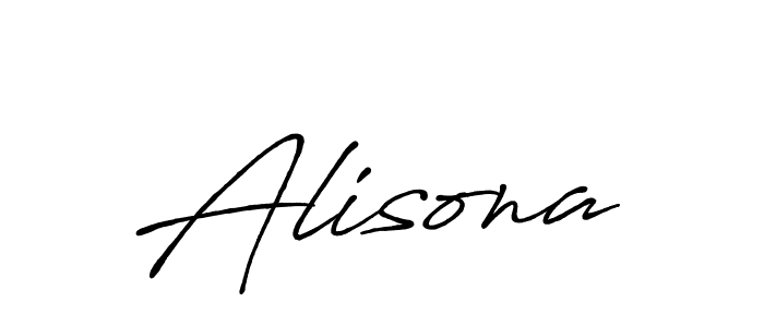 if you are searching for the best signature style for your name Alisona. so please give up your signature search. here we have designed multiple signature styles  using Antro_Vectra_Bolder. Alisona signature style 7 images and pictures png