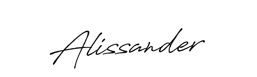 How to make Alissander signature? Antro_Vectra_Bolder is a professional autograph style. Create handwritten signature for Alissander name. Alissander signature style 7 images and pictures png