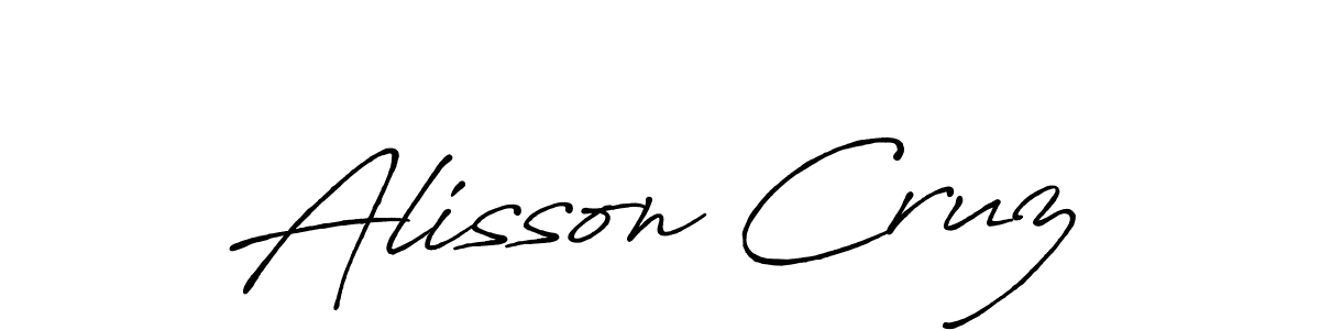 Also You can easily find your signature by using the search form. We will create Alisson Cruz name handwritten signature images for you free of cost using Antro_Vectra_Bolder sign style. Alisson Cruz signature style 7 images and pictures png
