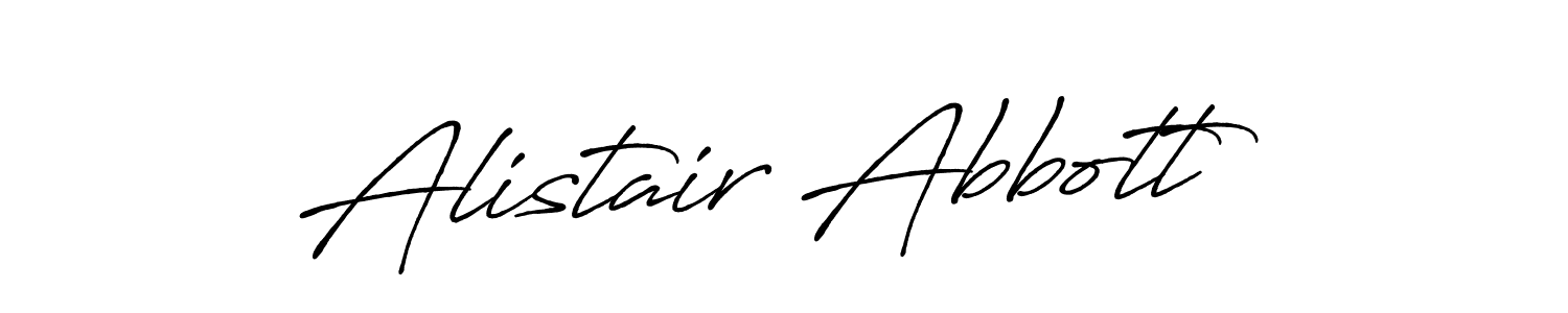 Alistair Abbott stylish signature style. Best Handwritten Sign (Antro_Vectra_Bolder) for my name. Handwritten Signature Collection Ideas for my name Alistair Abbott. Alistair Abbott signature style 7 images and pictures png